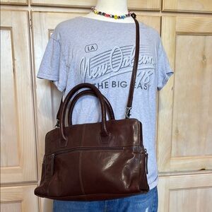 Spikes and Sparrow Leather Satchel